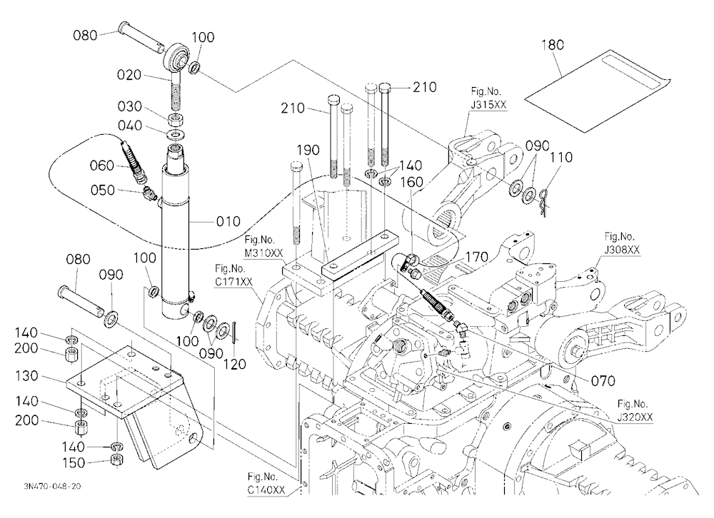 Assist Cylinder Kit Rh (W/G No.M9269B) [Option]