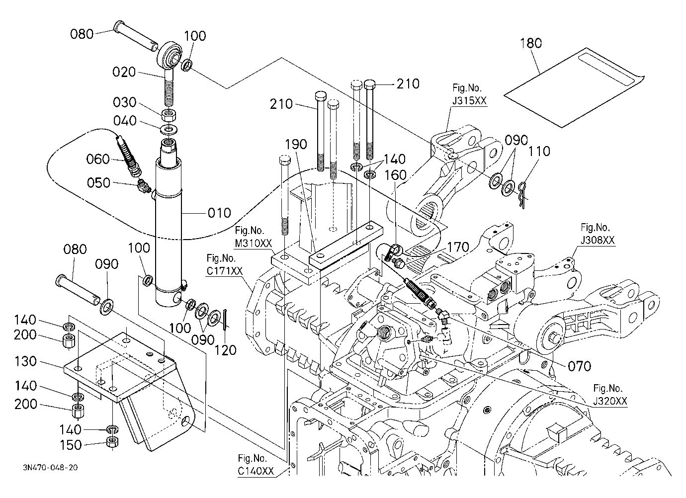 Assist Cylinder Kit Rh (W/G No.M9269B) [Option]