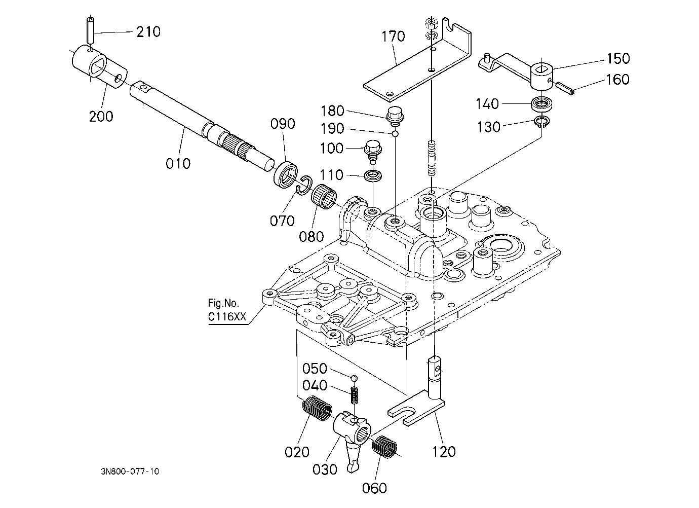 Main Gear Shift Lever Shaft
