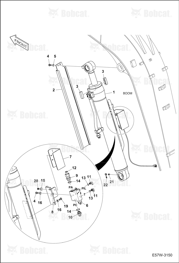 Hydraulic Circuitry (Boom) (Lock Valve)