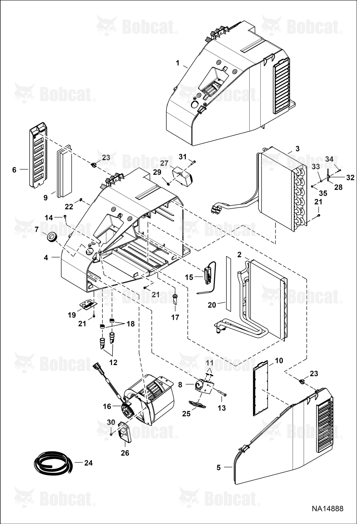 Heater & A/C (HVAC Assembly) (Auto)