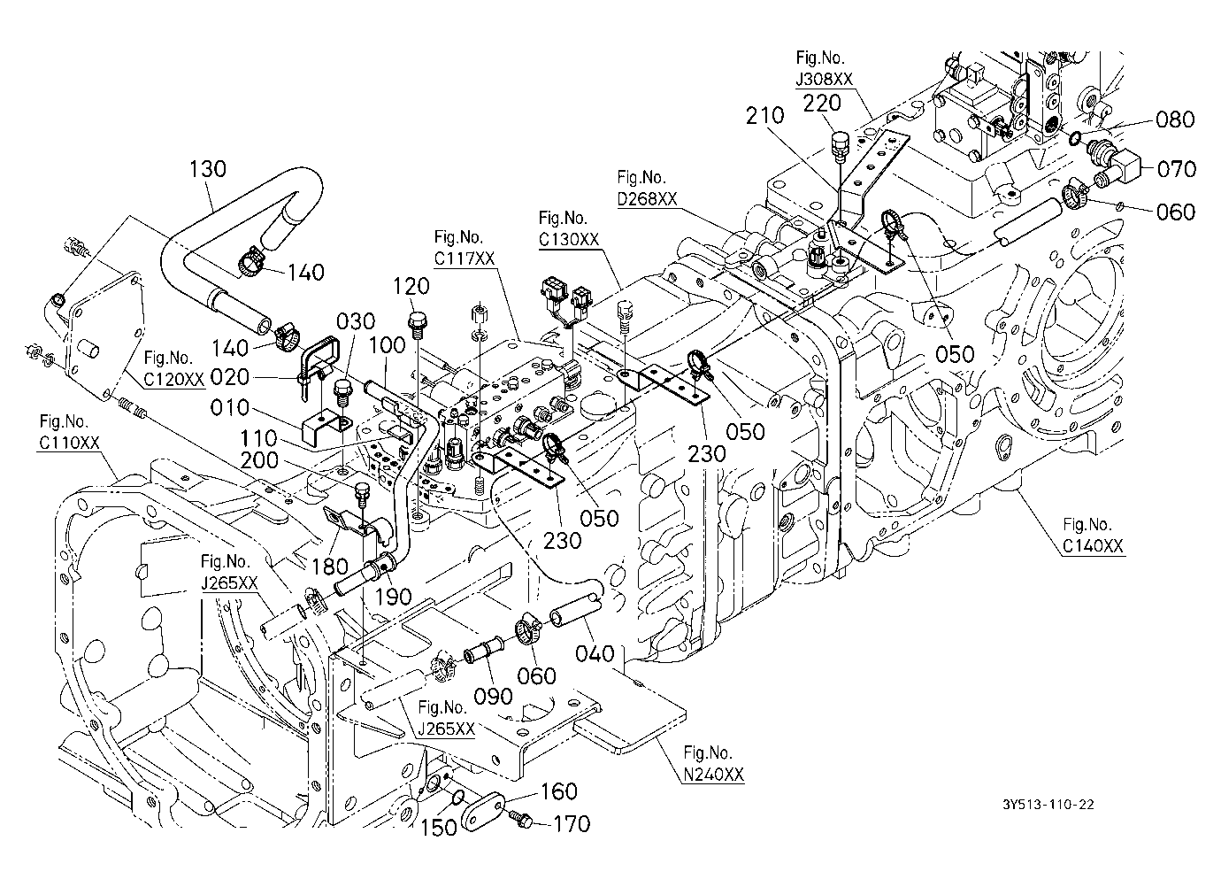Hydraulic Oil Line (Oil Cooler) [New]