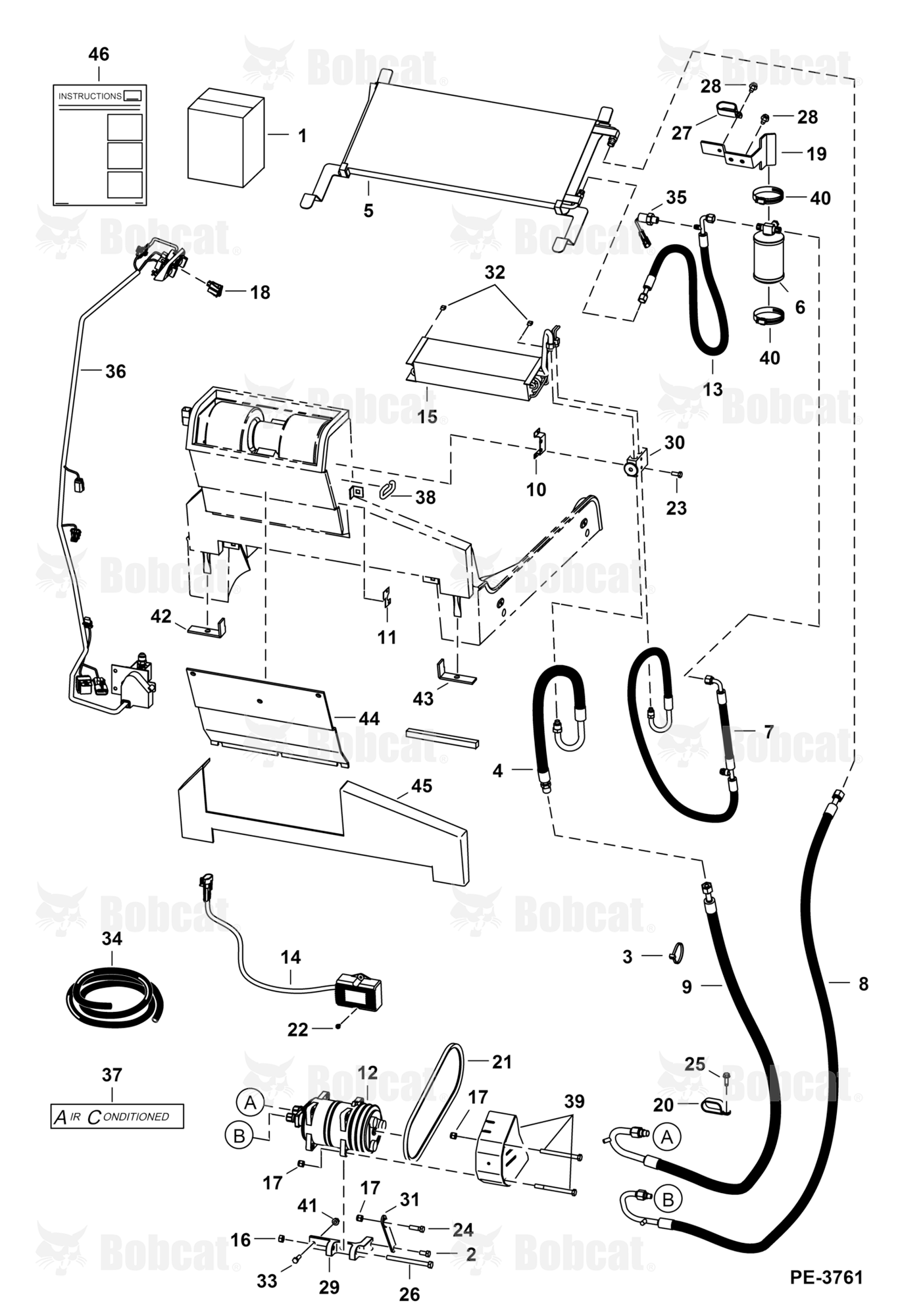 Heater & A/C (A/C Kit) (Used on Heaters W/Metal Housing)