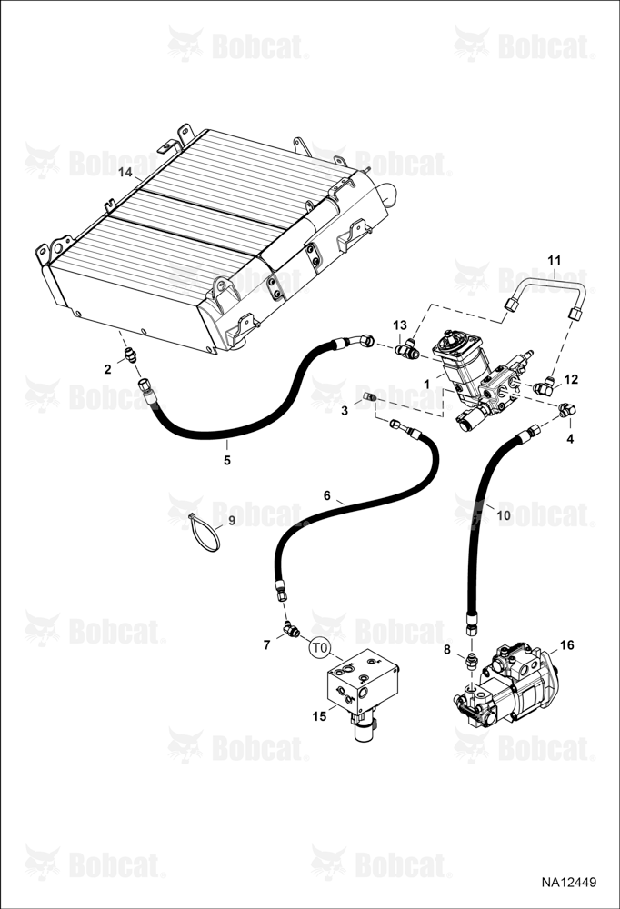 Hydraulic Circuitry (Fan Motor)  B4C311001 - B4C317071