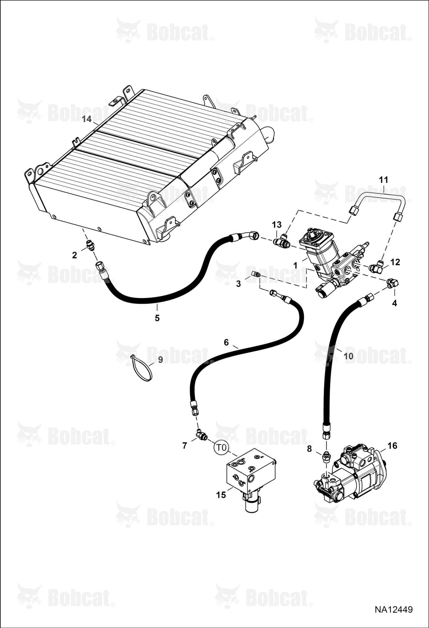 Hydraulic Circuitry (Fan Motor)  B4C311001 - B4C317071