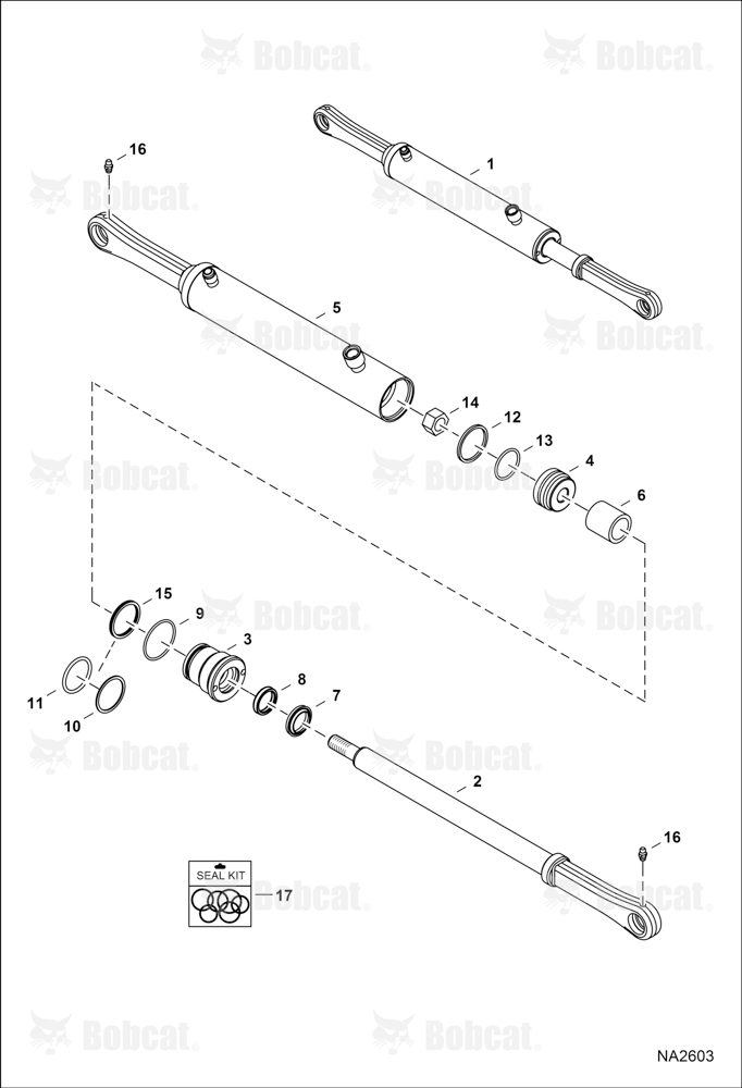Power BOB-TACH (Cylinder) (Bottom Mounted Ports)