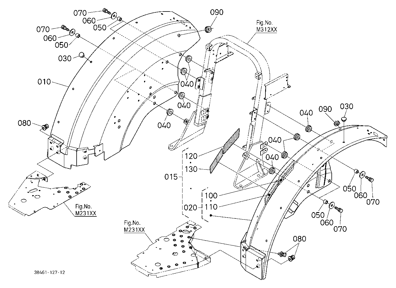 Fender (Upper Position) [Rear Wheel 480/65R24] [Ne