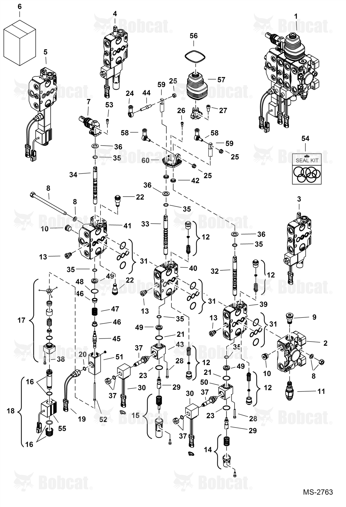 Work Valve (Four Section)