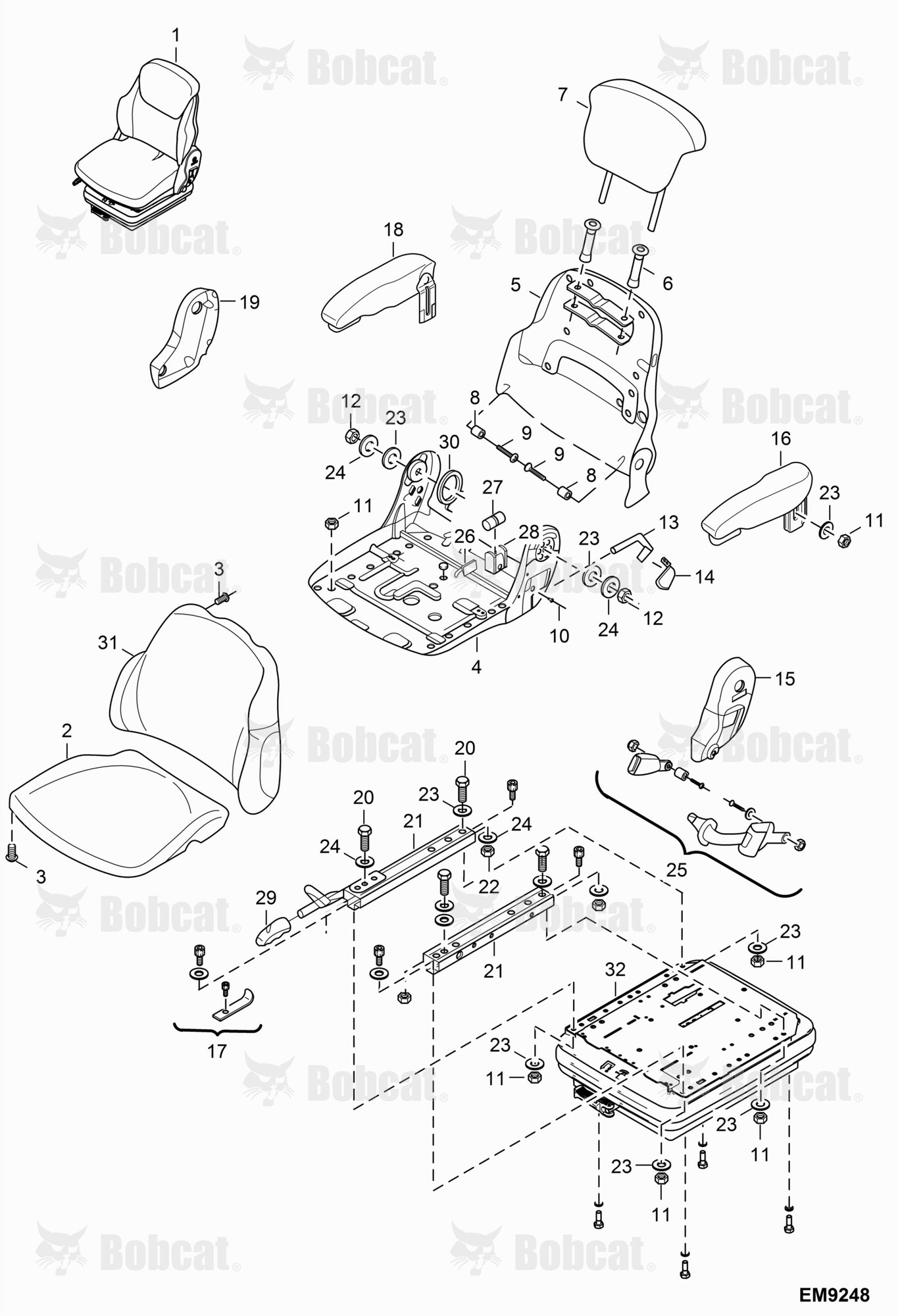 Seats (Mechanical Suspension) (GRAMMER)