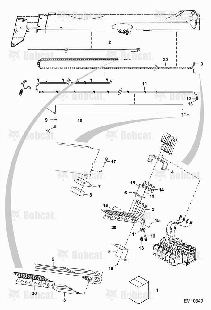 Hydraulic Circuitry (Boom Tray)