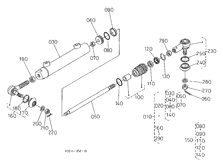 Steering Cylinder [Component Parts]