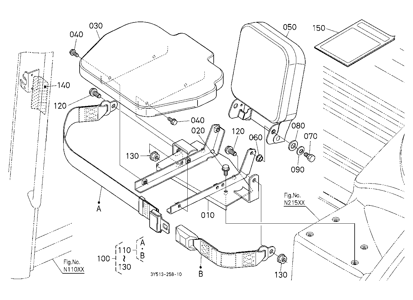 Instructional Seat Kit (W/G No.M9121) [Option]