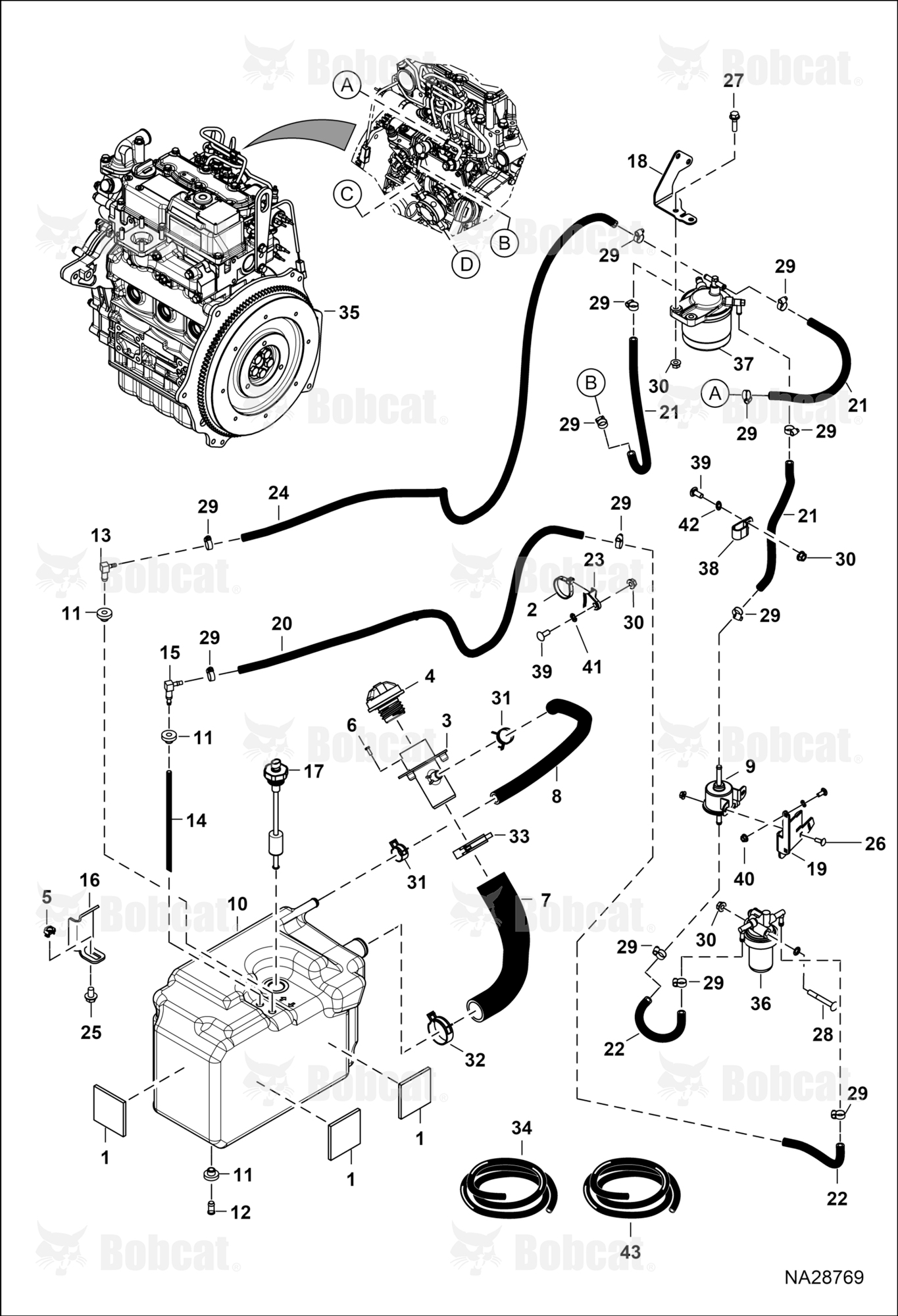 Engine & Attaching Parts (Fuel System)