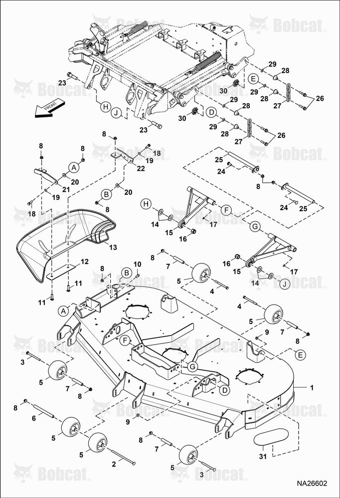 DECK, Wheels & Covers (61")