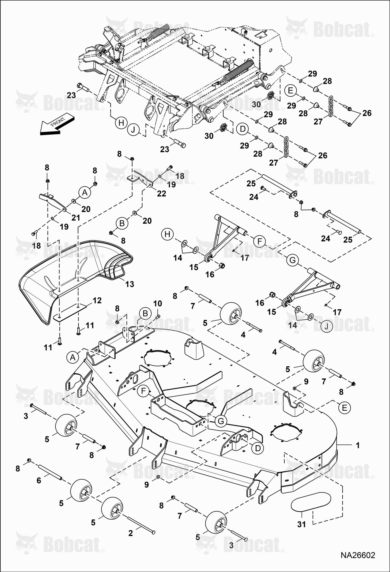 DECK, Wheels & Covers (61")