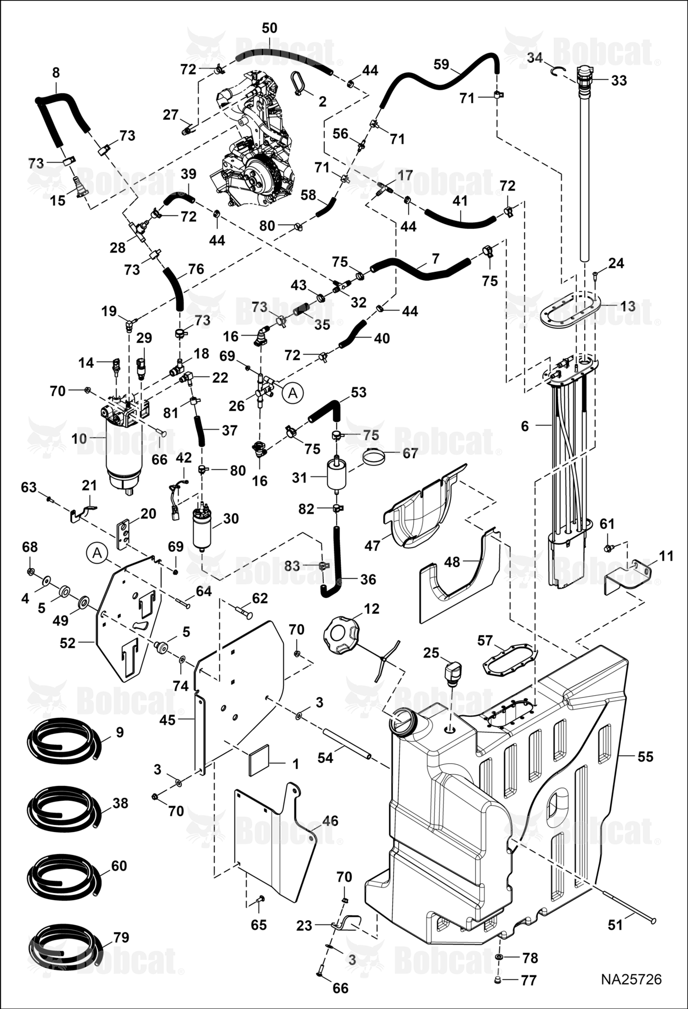 Engine & Attaching Parts (Fuel System)  B4ZY16360 & Above