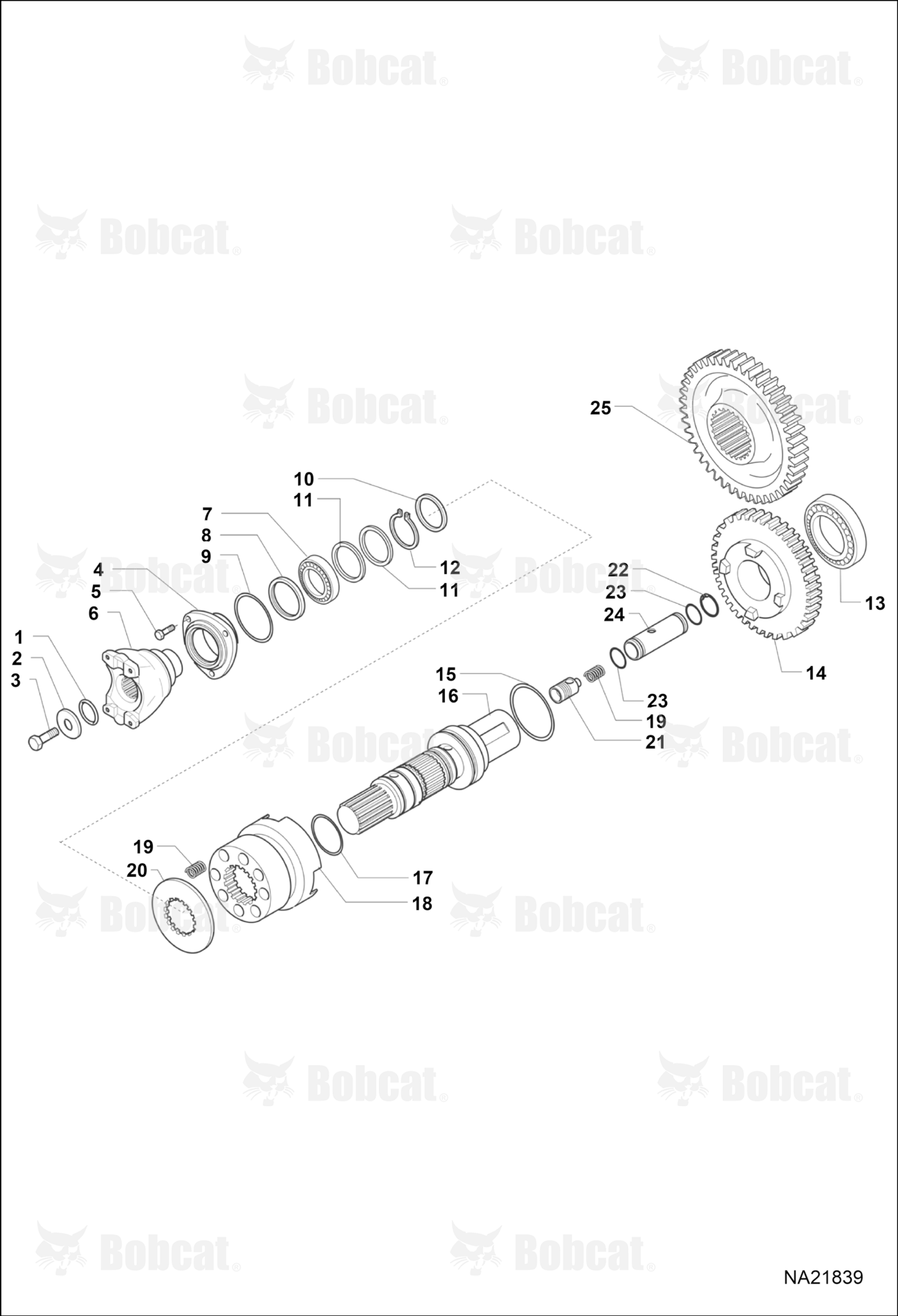Transmission (4WD Shaft)  B5PM11001 & Above