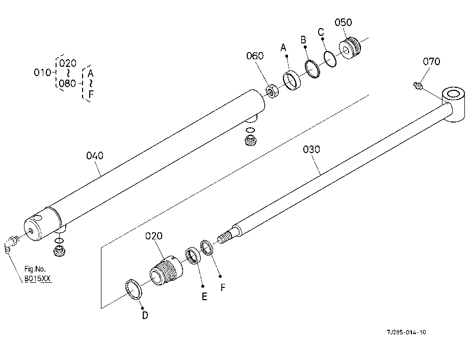 Cylinder (Boom) [Component Parts]