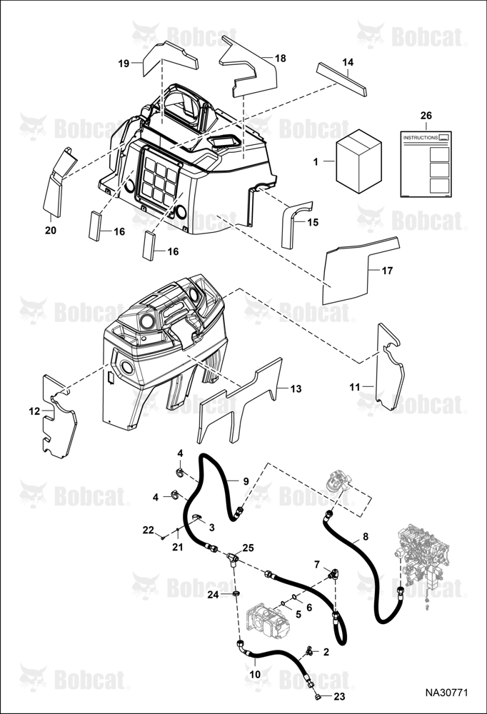 Noise Reducing Kit B76T11001 - B76T11287