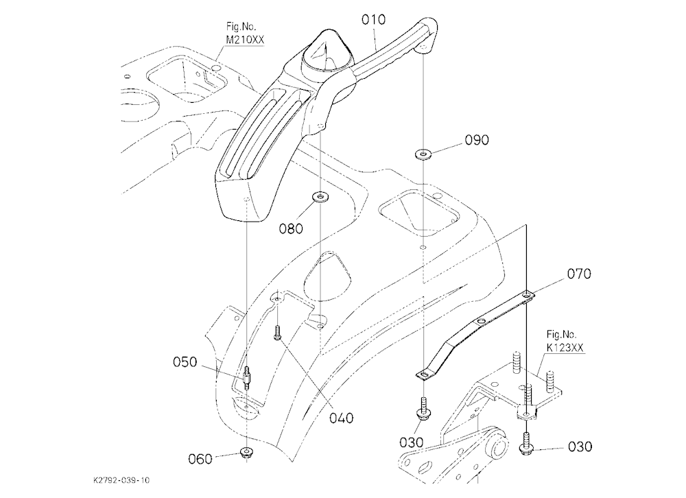 Lever Guide Lh