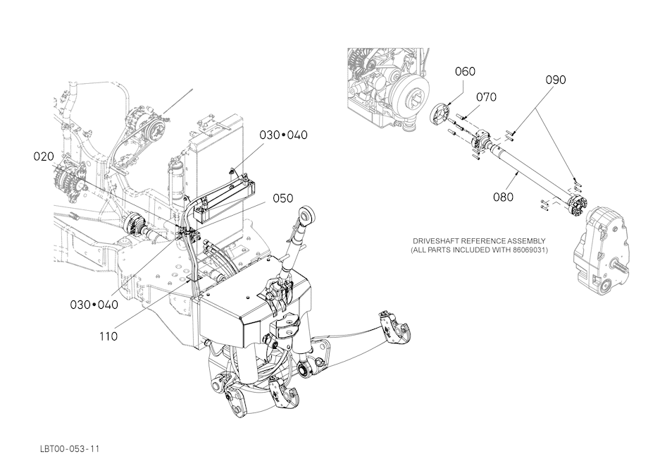 Front 3 Pt Hitch Installation - Range 1