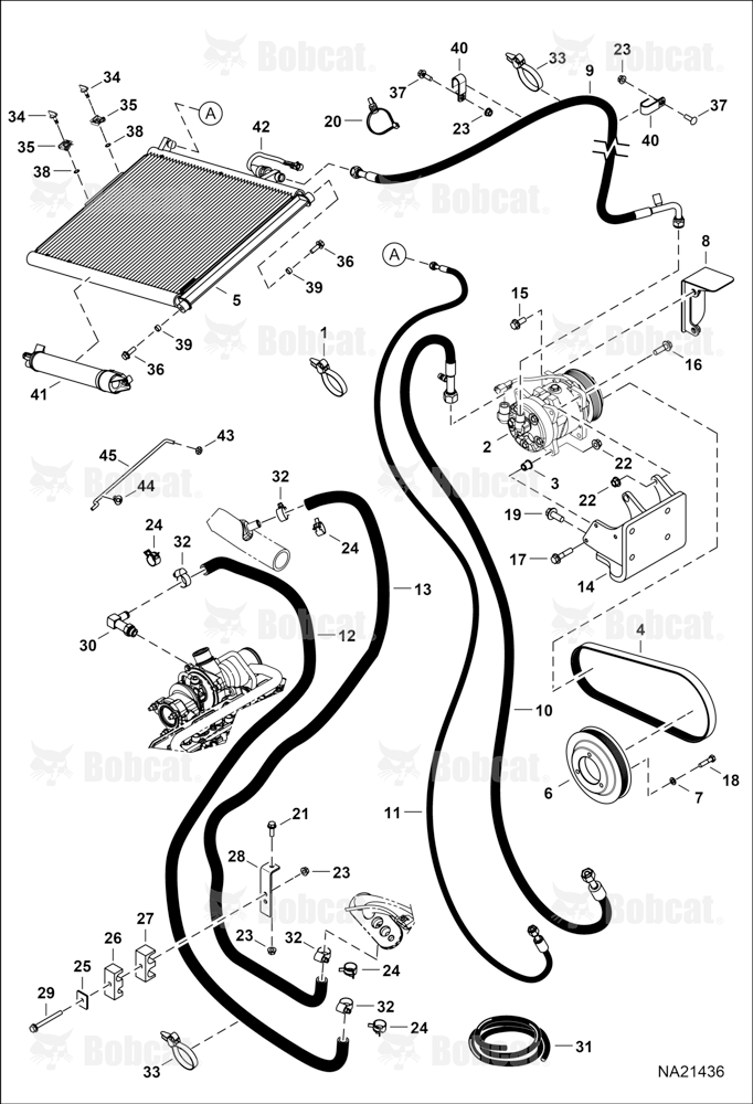 Engine & Attaching Parts (Heat & A/C Components)