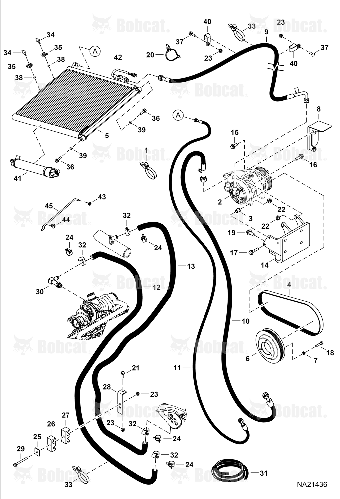 Engine & Attaching Parts (Heat & A/C Components)