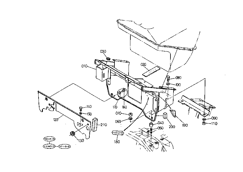 Fuel Tank Support With Cab