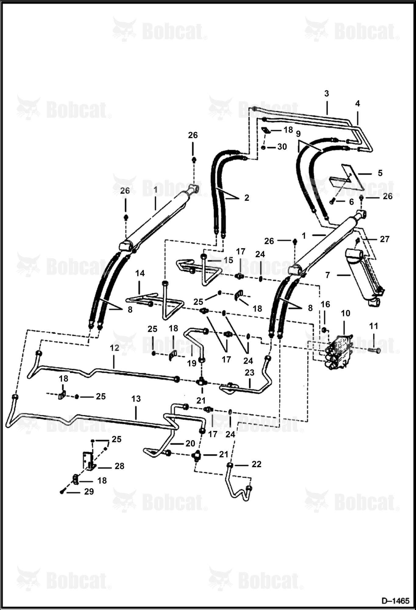 Hydraulic Circuitry  501513001 & Above