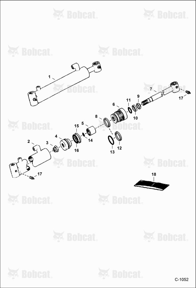 Lift Cylinder (31,75mm (1.25") Shaft)