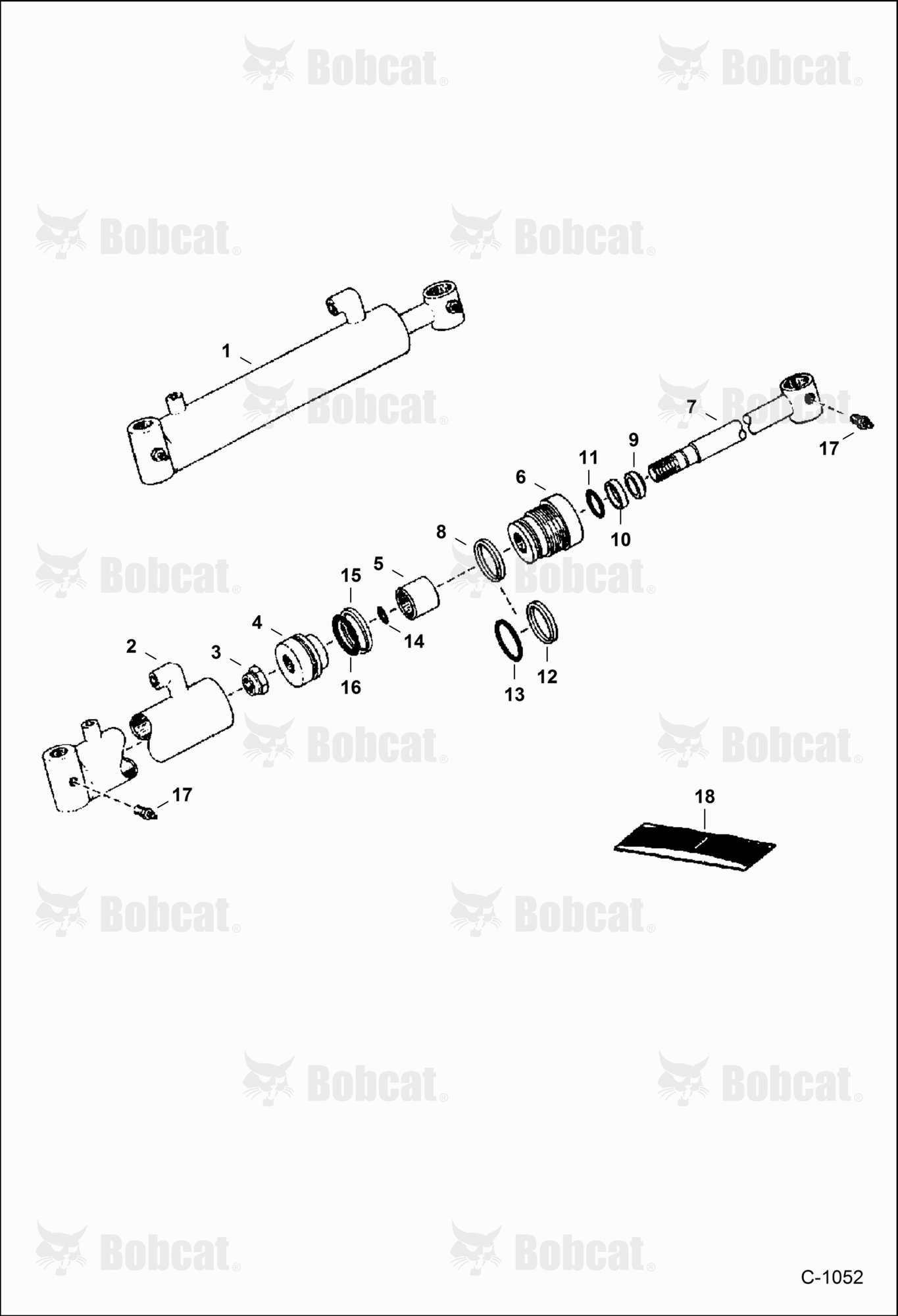 Lift Cylinder (31,75mm (1.25") Shaft)