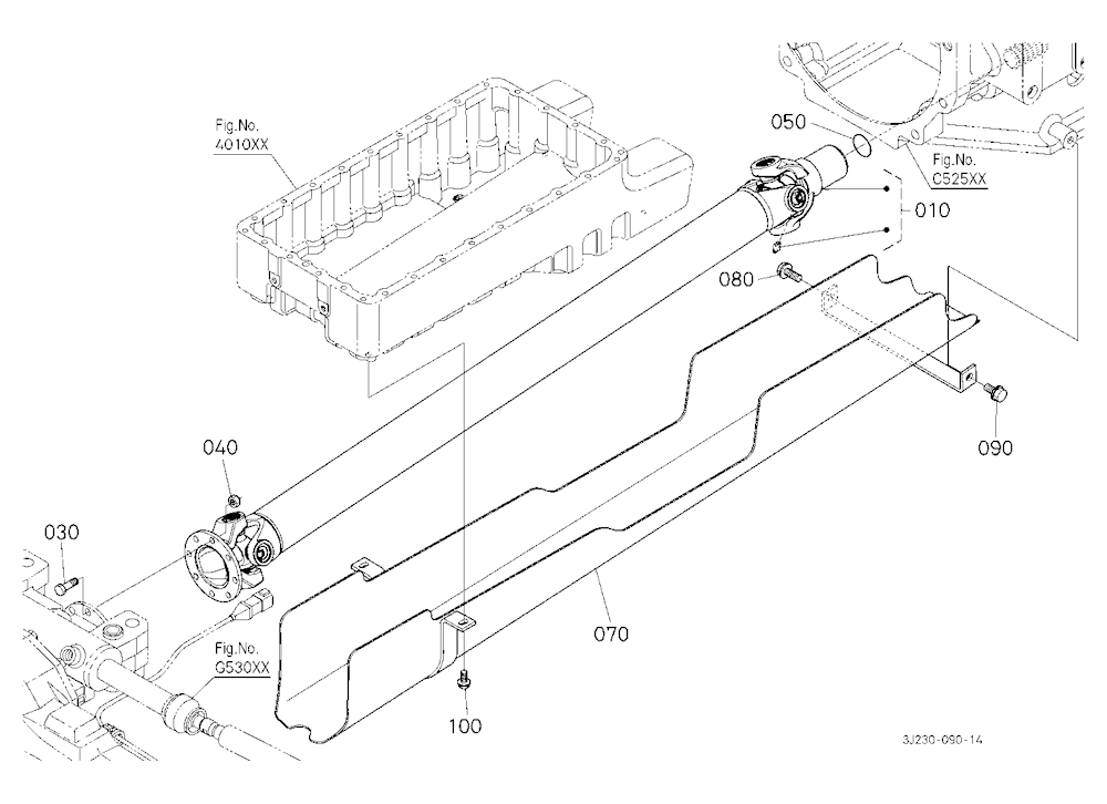 Propeller Shaft And Cover [W/O Front Suspension]