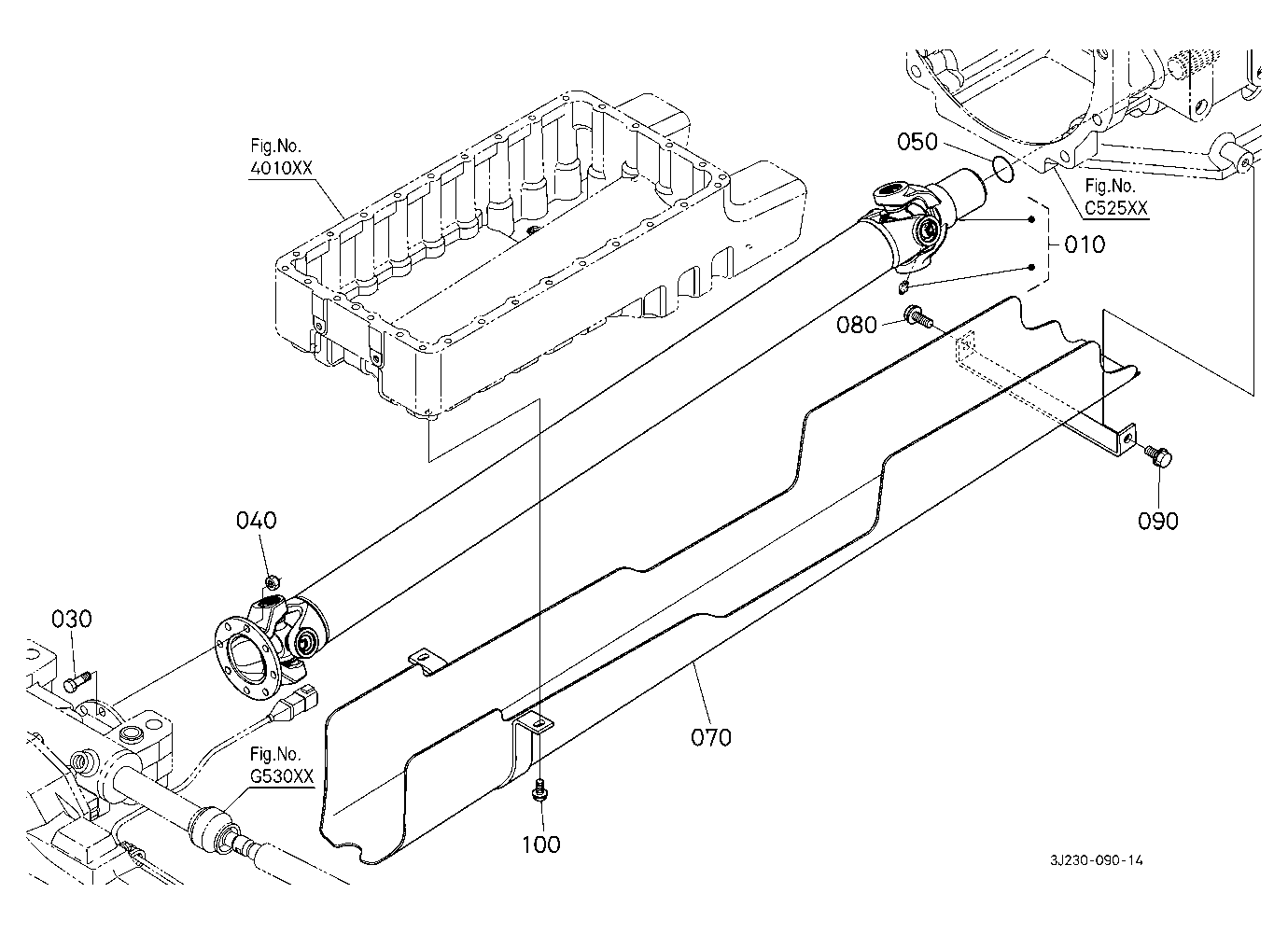 Propeller Shaft And Cover [W/O Front Suspension]