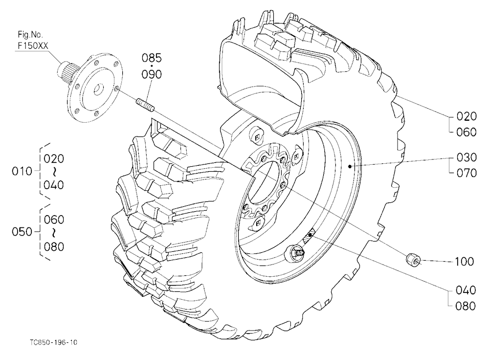 Front Wheel (12-16.5 R4)