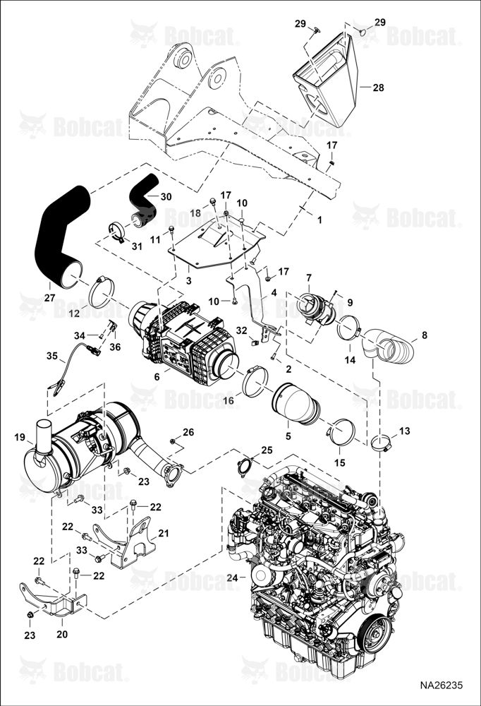 Engine & Attaching Parts (Air Cleaner & Muffler)