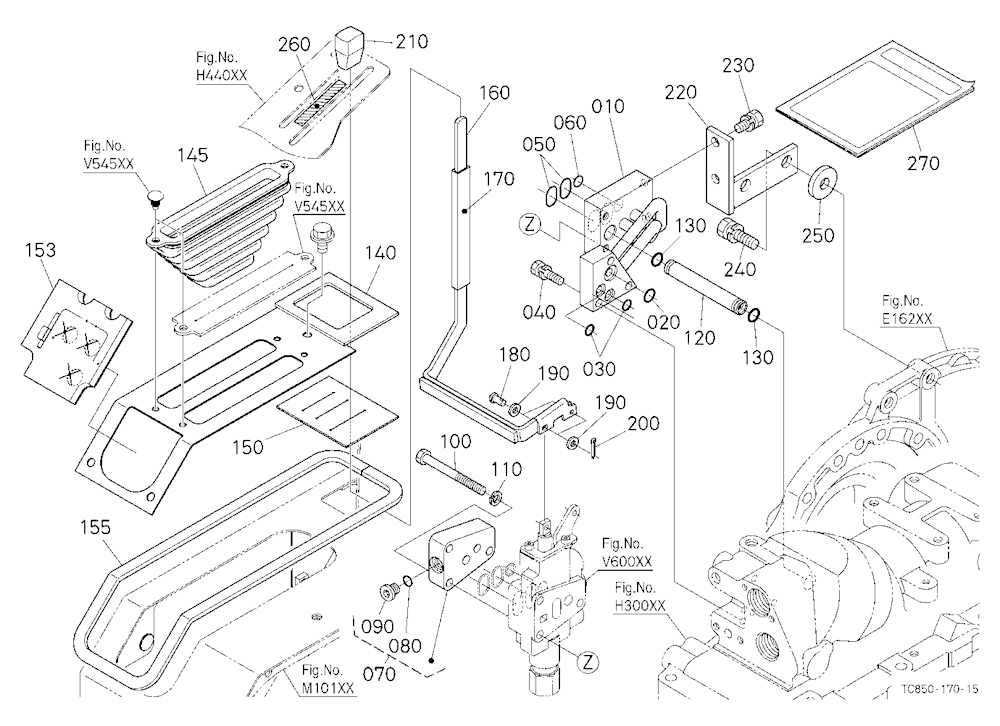 Auxiliary Control Valve Kit (Lever) (1St) (W/G No.