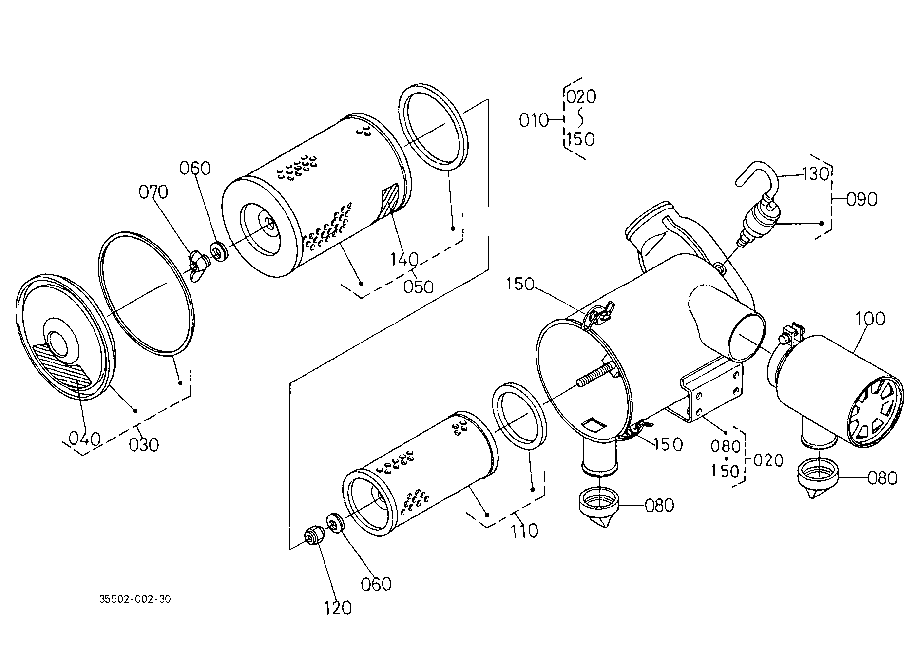 Air Cleaner (Double) [Old Type] [Component Parts]