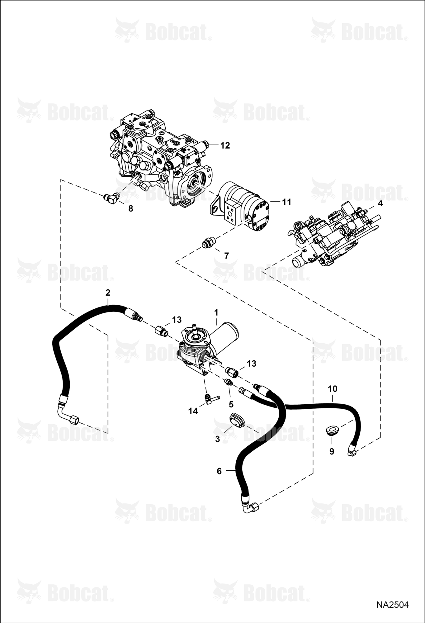 Hydrostatic Circuitry (Cooling Fan)  ATF411001 - ATF412342