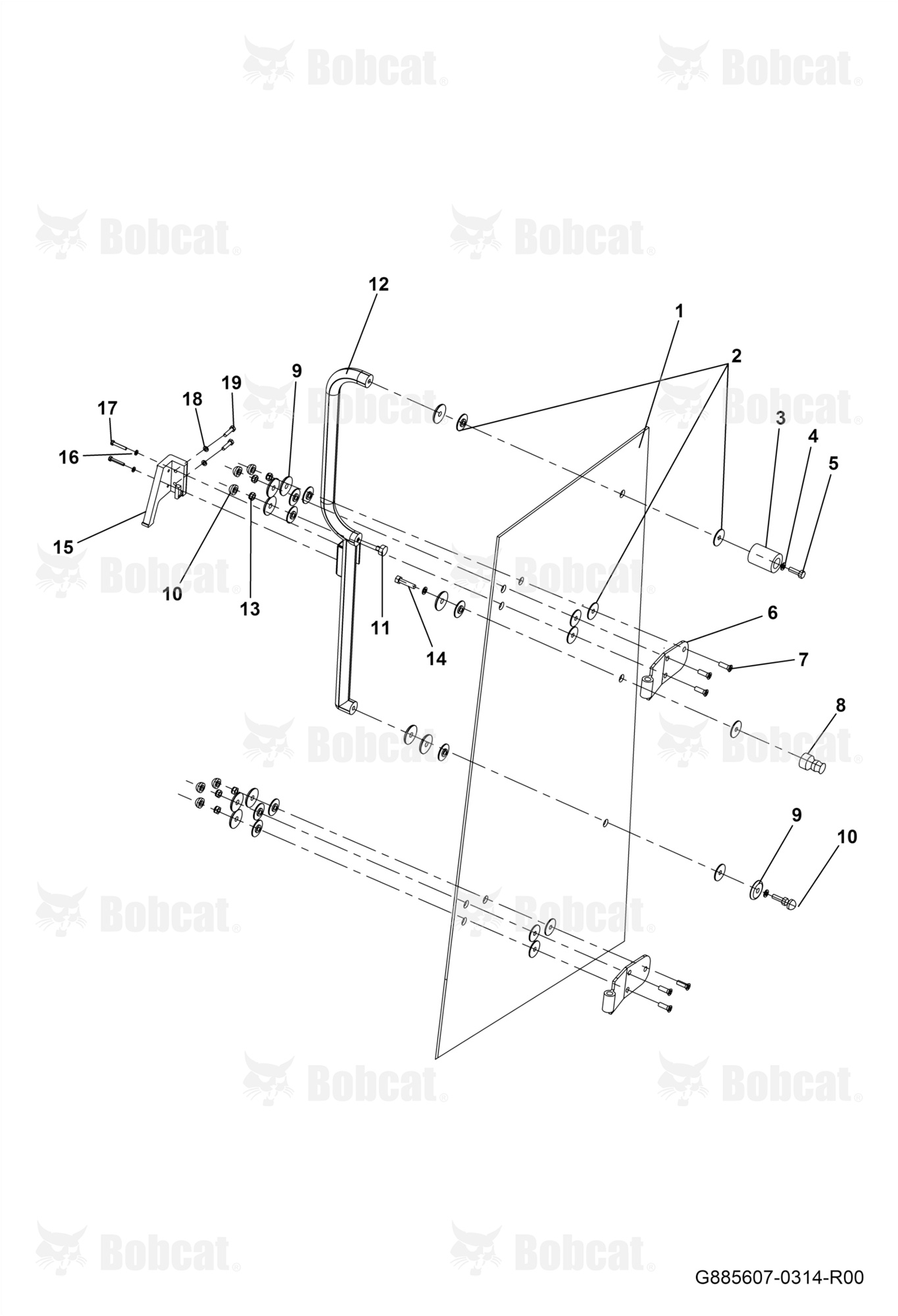 Cabin Left Rear Side Door Frame Assembly