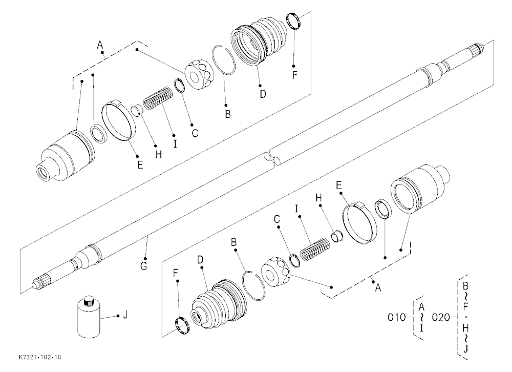 Front Propeller Shaft [Component Parts]