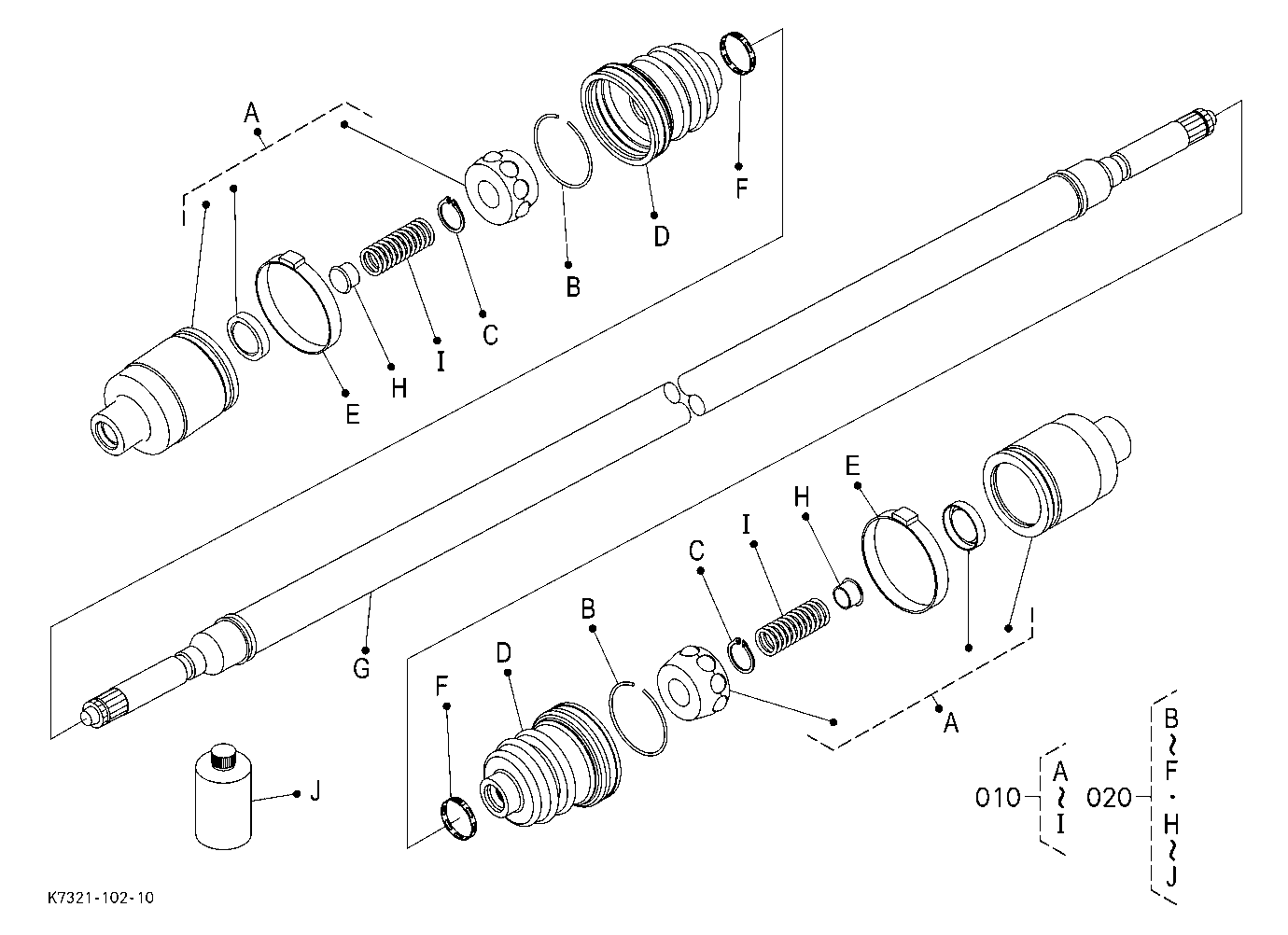 Front Propeller Shaft [Component Parts]