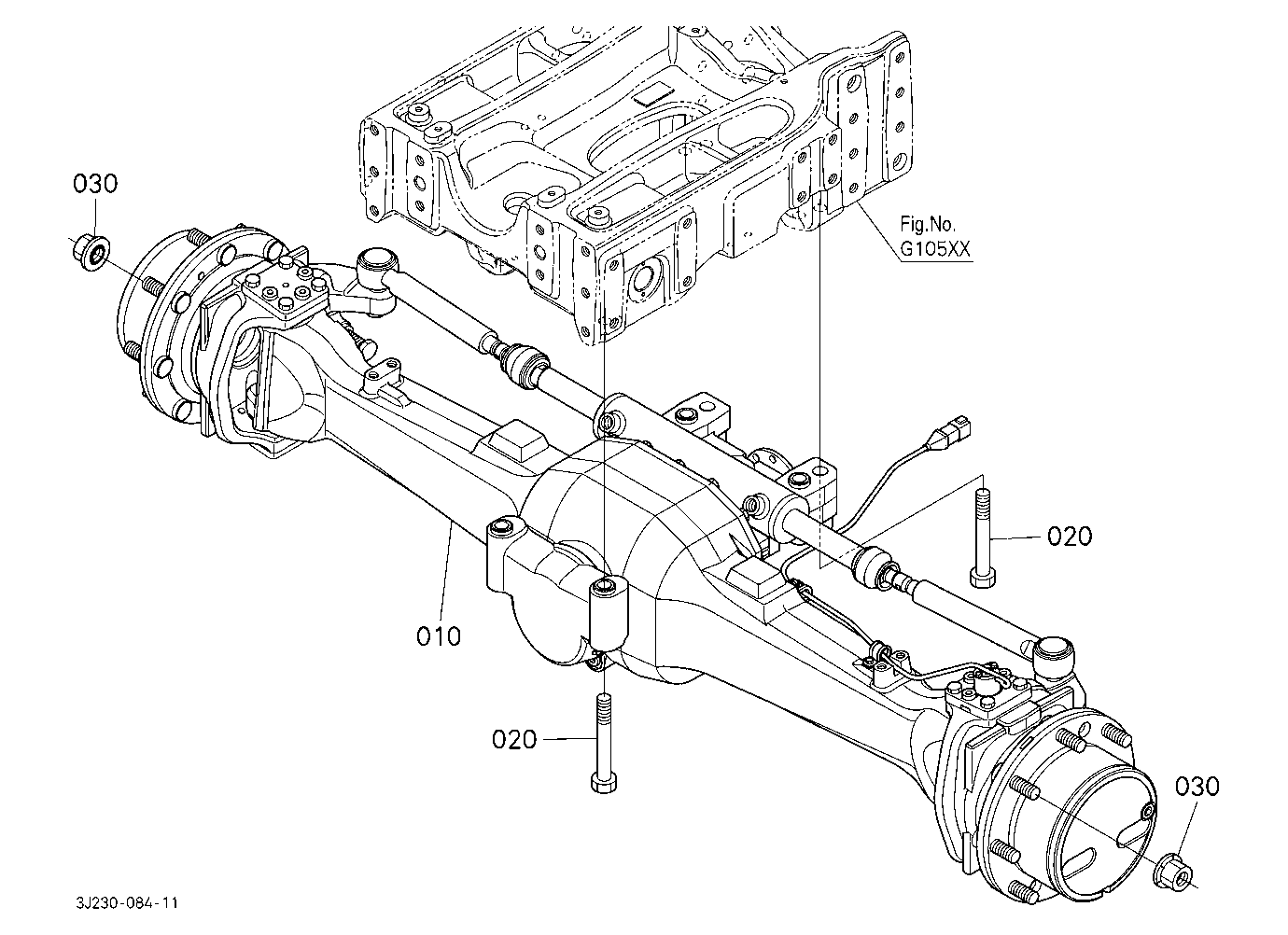 Front Axle [W/O Front Suspension] [Front Axle:Stan