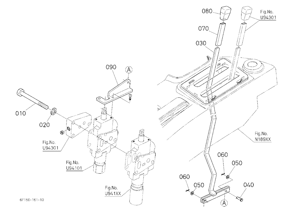 Auxiliary Control Valve Lever (2Nd) (Lever) (W/G N
