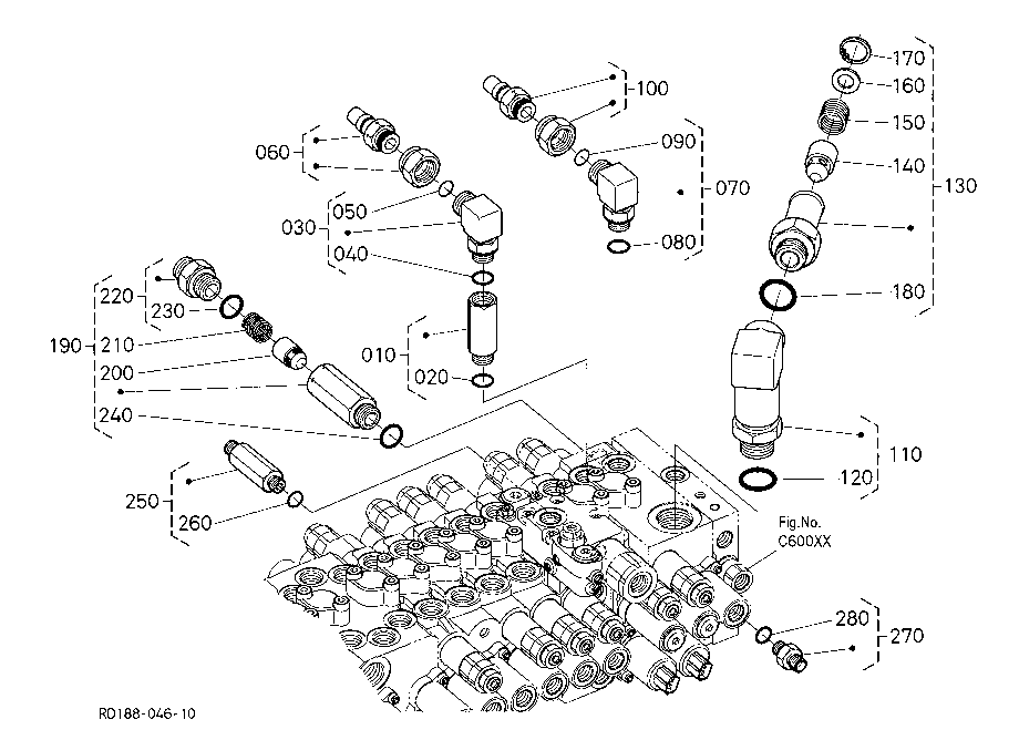 Control Valve Adaptor (Aux,3Rd)