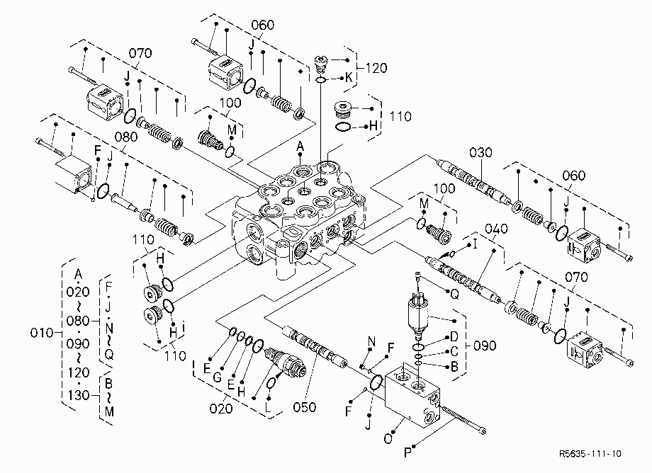 CONTROL VALVE (COMPONENT PARTS)