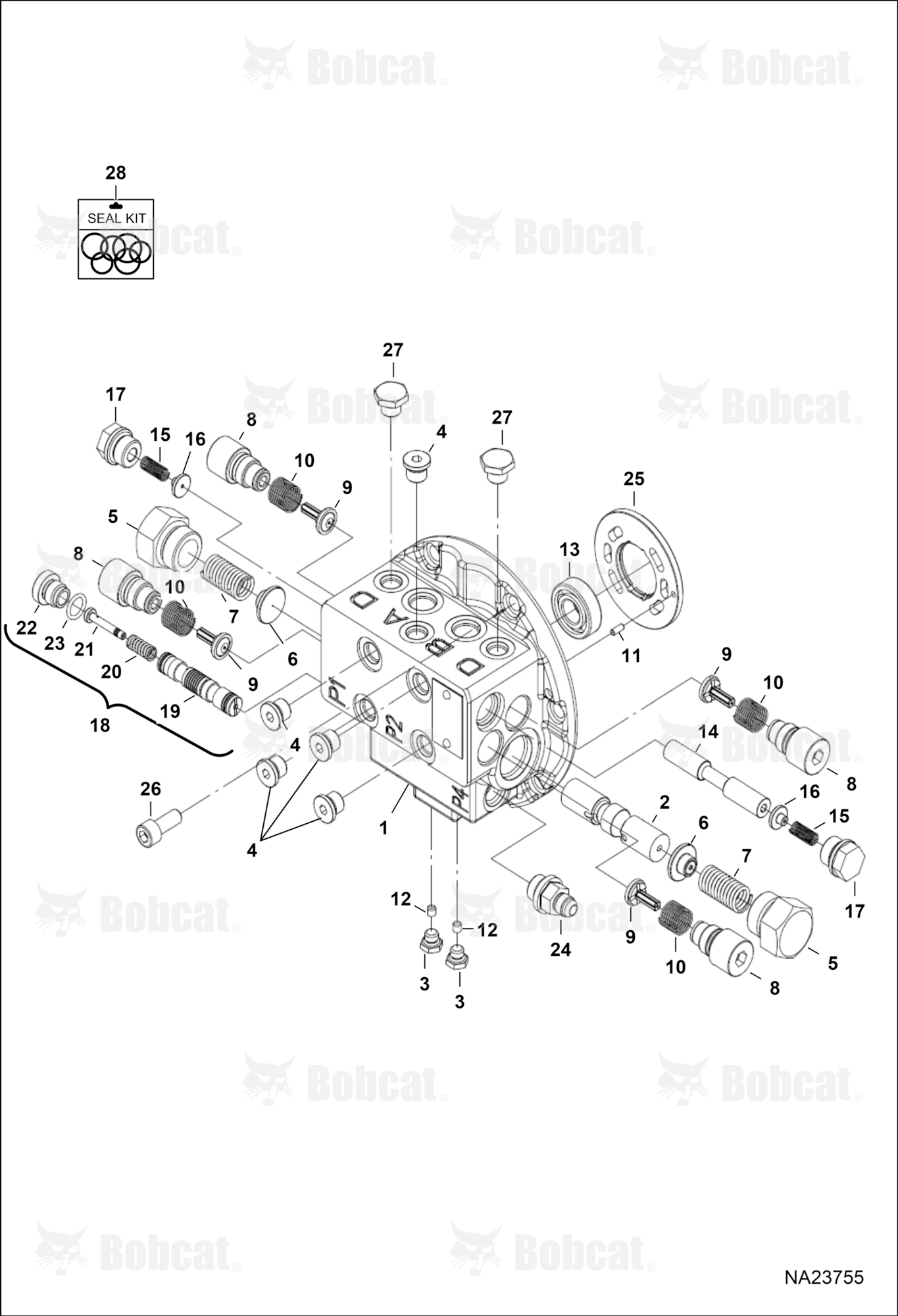 Travel Motor (Control)(Motor 7403756)