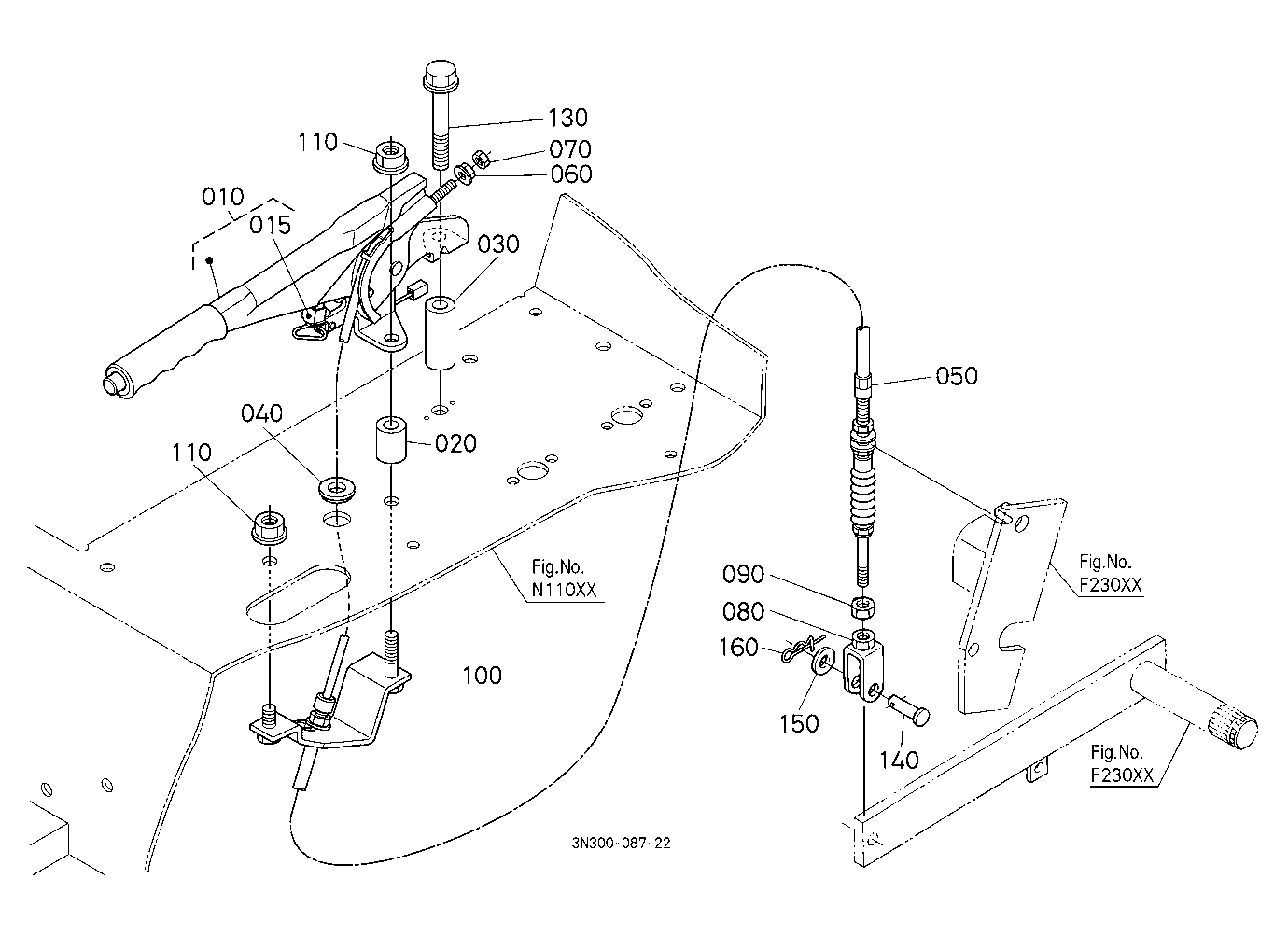 Parking Brake Lever [Previous Cab Type]
