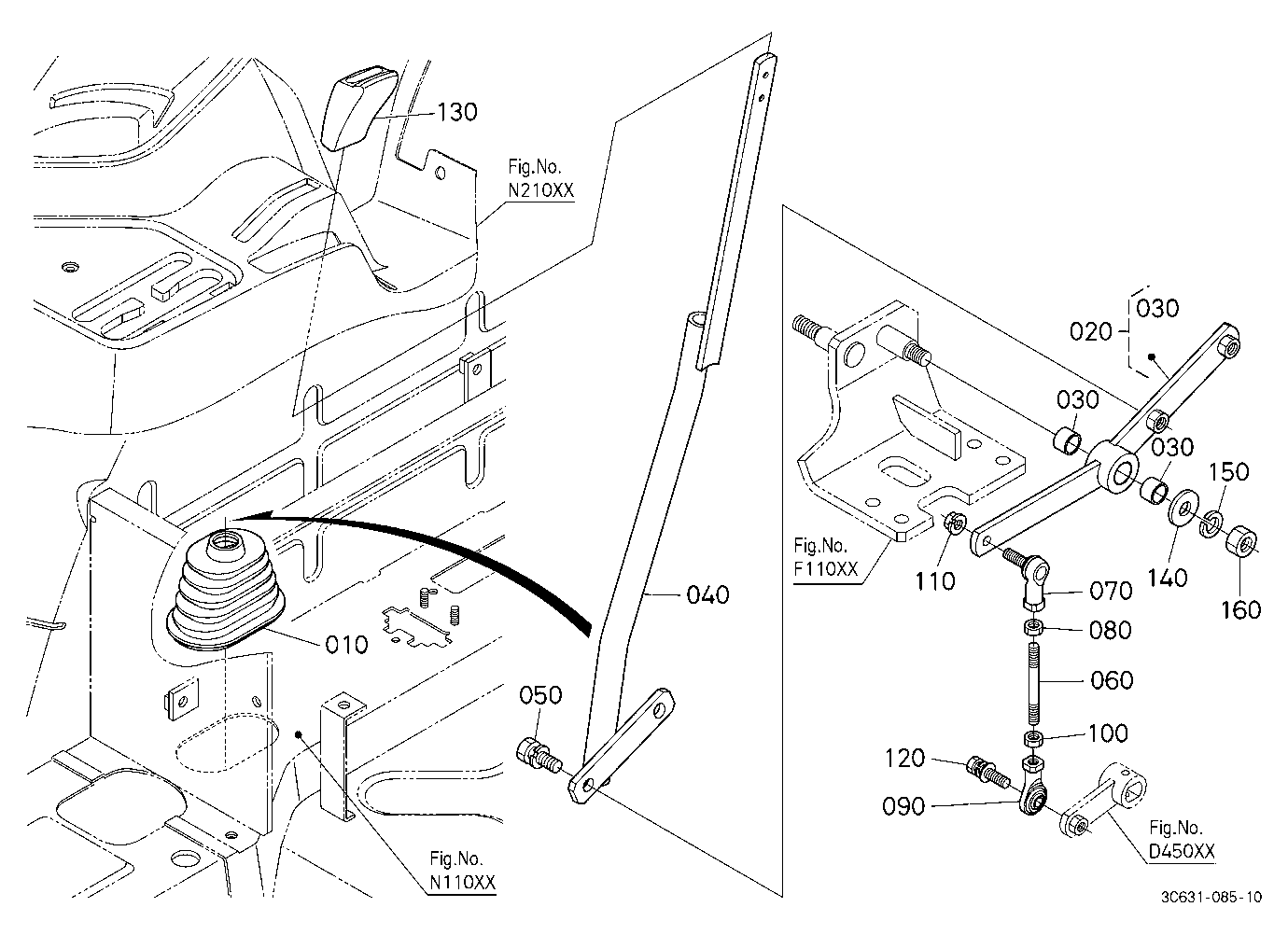 Range And Creep Gear Shift Lever