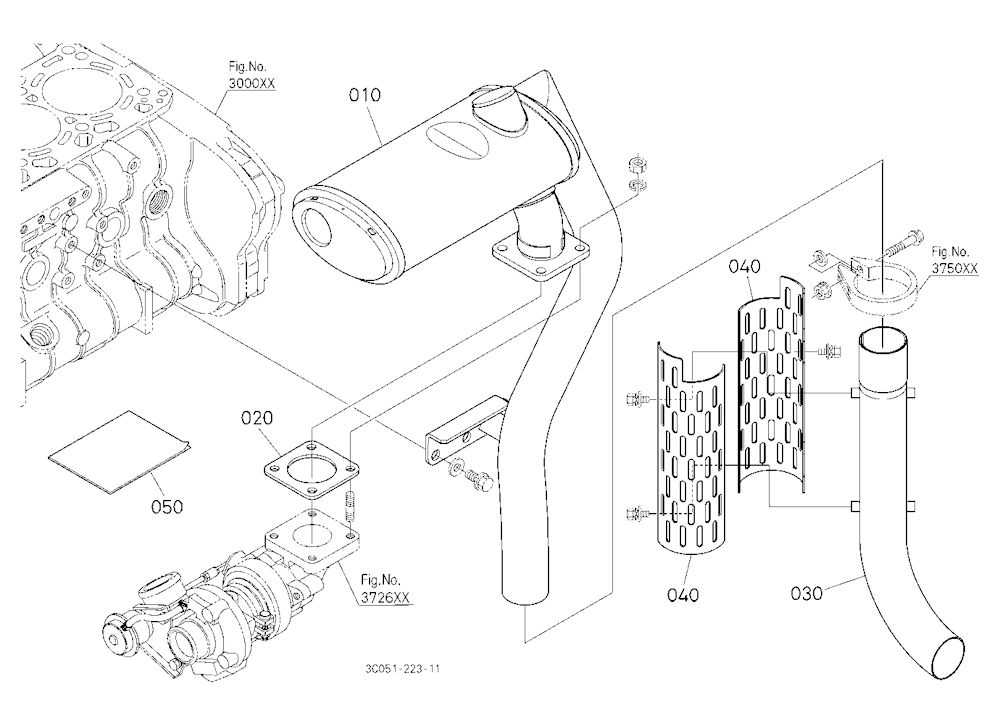 Under Muffler Kit [New] (W/G No.M7633) [Option]