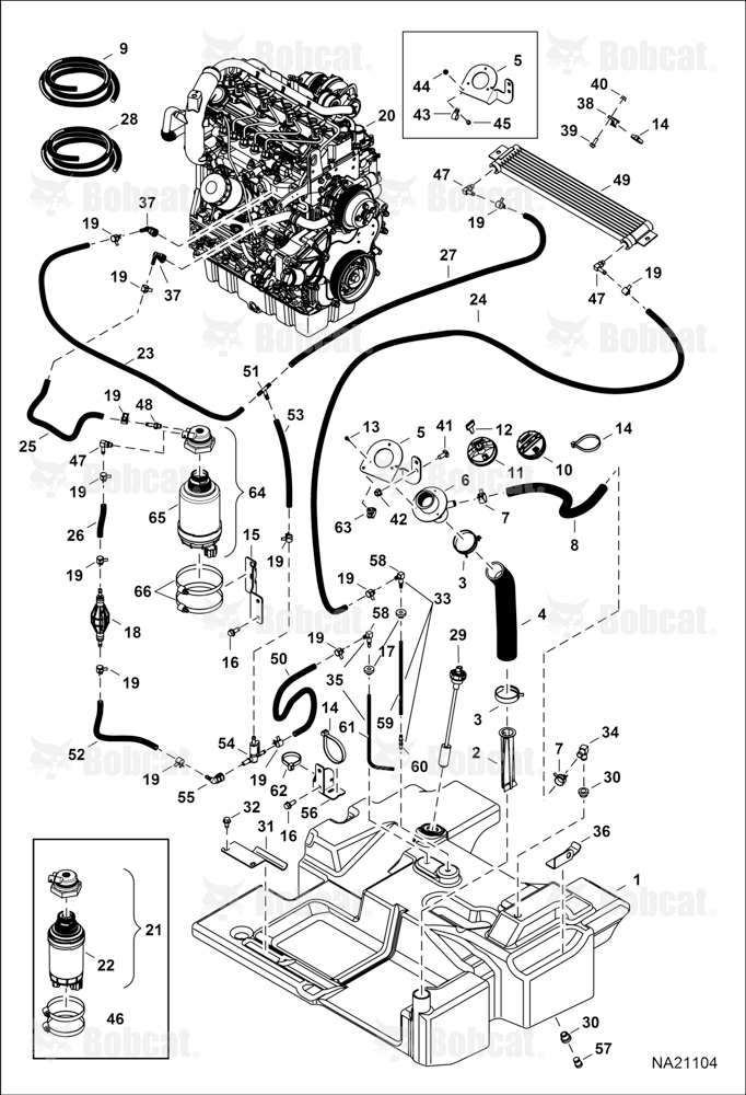 Engine & Attaching Parts (Fuel System) B42S11001 - B42S12400